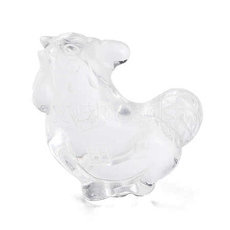 Synthetic Quartz Crystal Sculpture Display Decorations DJEW-Q001-03-1