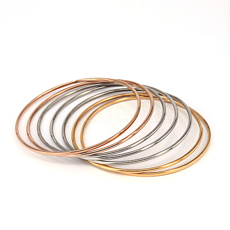 304 Stainless Steel Bangles BJEW-O115-90-1