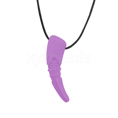 Animal Teeth Food Grade Eco-Friendly Silicone Pendants PW-WG873D4-04-1