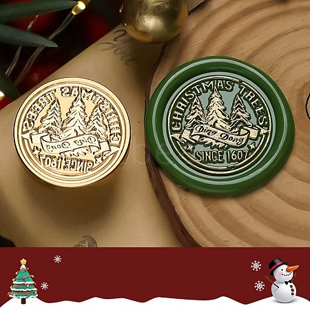 Christmas Theme Wax Seal Brass Stamp Head TOOL-R125-05C-1
