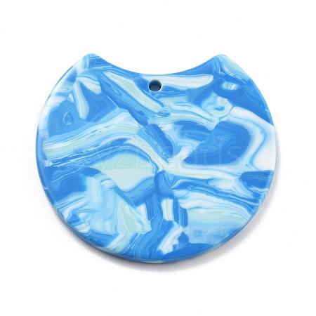Transparent Printed Acrylic Pendantst OACR-Q006-01B-1