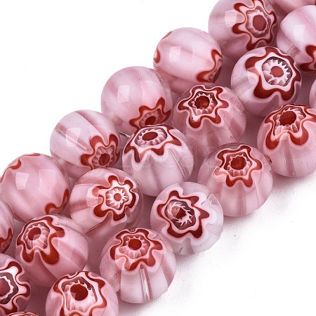 Handmade Millefiori Glass Beads Strands X-LK-T001-10A-1