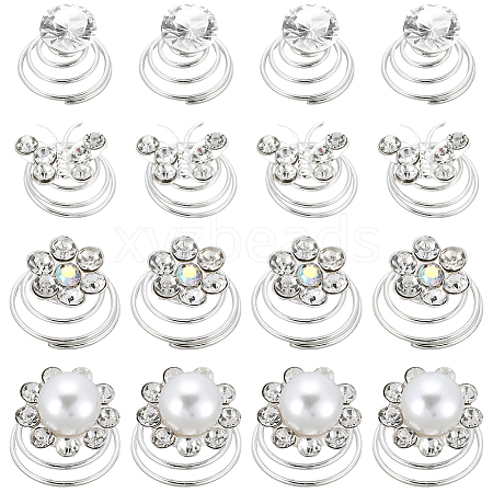 Spiral Hair Pin Coil Iron Hair Accessories OHAR-SP0001-12B-1