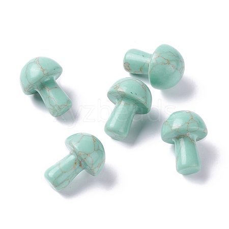 Synthetic Turquoise Mushroom Gua Sha Stone G-D456-26G-1