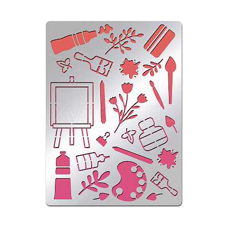 Stainless Steel Cutting Dies Stencils DIY-WH0289-037-1