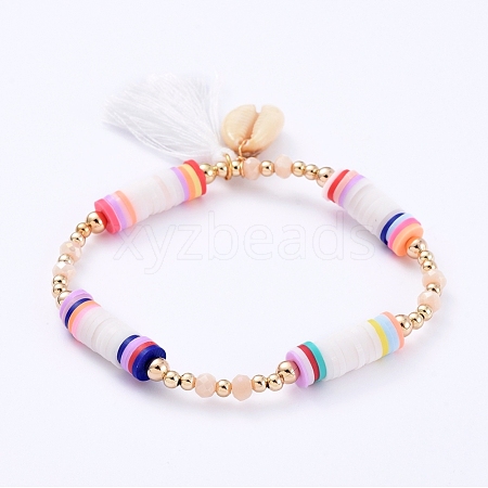 Stretch Charm Bracelets BJEW-JB05093-01-1