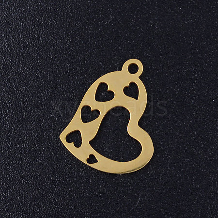 201 Stainless Steel Open Pendants STAS-Q201-JN323-2-1