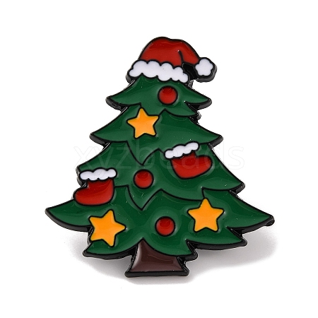 Christmas Tree Enamel Pins JEWB-M043-03D-1