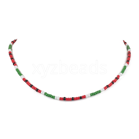 MIYUKI Round Rocailles Beaded  Necklaces X1-NJEW-TA00160-1