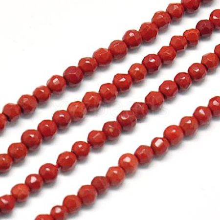 Natural Red Jasper Beads Strands G-J002-22-1
