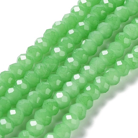 Baking Painted Imitation Jade Glass Bead Strands DGLA-A034-J6MM-A9-1