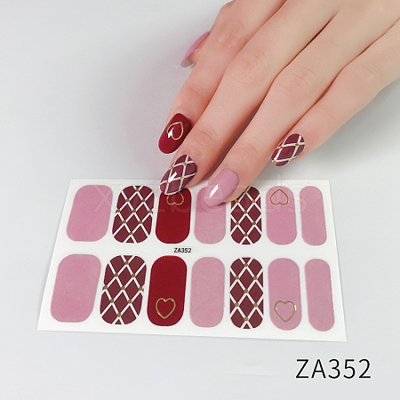 Flower Pattern Resin Nail Wraps Sticker MRMJ-H004-03B-1