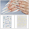 HOBBIESAY 14Pcs 7 Style Nail Art Stickers MRMJ-HY0002-32-4