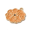 Thanksgiving Day Golden Tone Alloy Enamel Pendants ENAM-M002-02B-G-2