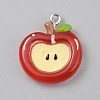 Opaque Resin Pendants RESI-CJC0029-001B-02-1