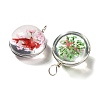 Transparent Glass Pendants GLAA-M048-02-2