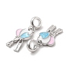 Rack Plating Alloy Colorful Enamel European Dangle Charms PALLOY-P289-04P-3