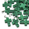 Synthetic Malachite Pendants G-T080-22-1