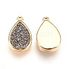 Resin Imitation Druzy Crystal Pendants KK-O101-A06-2