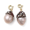 Natural Baroque Pearl Pendant Decorations PEAR-M012-06G-1