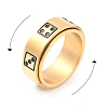 Titanium Steel Spinner Ring RJEW-C019-06G-3