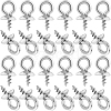 SUNNYCLUE 100Pcs 201 Stainless Steel Screw Cup Peg Bails STAS-SC0005-93-1