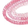 Transparent Gradient Color Cubic Zirconia Strand ZIRC-NH0002-01E-3