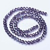 Electroplate Glass Beads Strands X-EGLA-A044-T8mm-B15-2