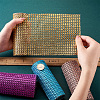 Plastic 24 Rows Rhinestone Mesh Wrap Roll AJEW-TA0001-09-20