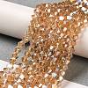 Transparent Electroplate Glass Beads Strands LS-EGLA-A039-T6mm-B18-4
