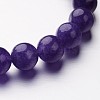 Natural Amethyst Stretch Bracelets BJEW-M183-03A-3