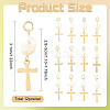 12Pcs Natural Cultured Freshwater Pearl & 201 Stainless Steel Pendants PALLOY-YW00147-3