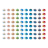 400pcs 10 Colors Glass Beads Strands GLAA-TA0001-21-24