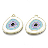 Alloy Enamel Pendants ENAM-N050-03-2