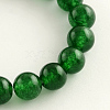 Dyed Natural Jade Round Bead Strands G-Q937-13-1