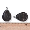 Natural Labradorite Pendants KK-F868-21P-3