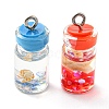 Translucent Resin Pendants RESI-D067-01C-2