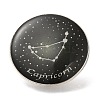 Twelve Constellation Creative Alloy Badges Constellation Brooches JEWB-S033-01P-J-1