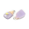 Opaque Resin Pendants FIND-CJC0015-30F-2