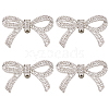 4Pcs Alloy Rhinestone Shoe Decoration AJEW-GF0009-29P-1