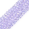 Electroplate Glass Beads Strands X-EGLA-A044-T4mm-B17-1