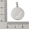 Non-Tarnish 304 Stainless Steel Pendants STAS-B071-02C-03P-3