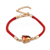 12Pcs 12 Colors Polyester Bracelets BJEW-P340-03G-2