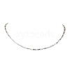 304 Stainless Steel Rectangle link Chain Necklaces NJEW-JN04746-01-1