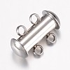 Tarnish Resistant 304 Stainless Steel Slide Lock Clasps LS-STAS-G071-51P-2