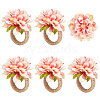 Jute Braided Napkin Rings DJEW-WH0038-53A-1