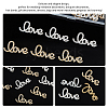 40Pcs 2 Colors Alloy Rhinestone Cabochons FIND-FH0010-89-6