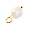 5Pcs Natural Cultured Freshwater Pearl Potato Charms PALLOY-JF02954-3