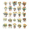 Potted Plant PET Stickers Set DIY-Z037-01C-3