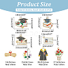 48Pcs 8 Styles Graduation Season Alloy Enamel Pendants ENAM-PH0002-85-2